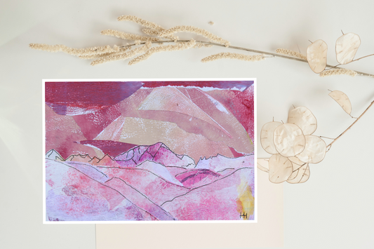 12 Mont Blanc Summer Sunsets Art Print